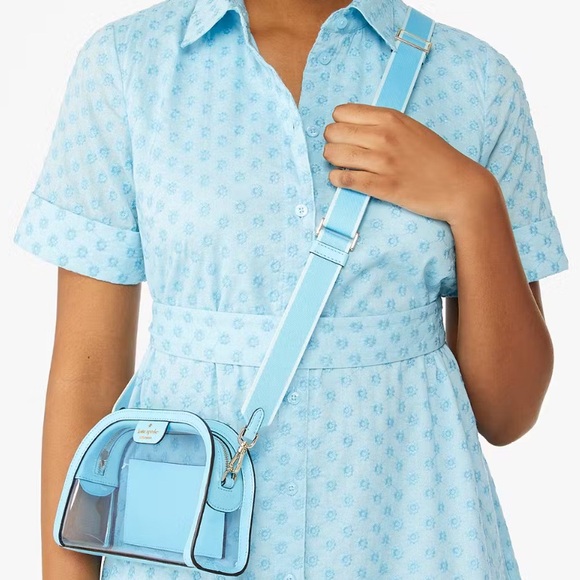 KATE SPADE BLUE CLEAR CROSSBODY BAG NEW - Picture 5 of 5